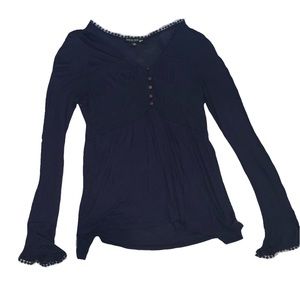 Living doll long sleeve babydoll fit blouse